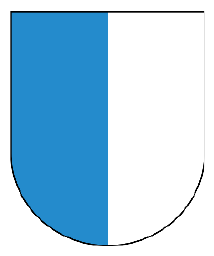 Coat of arms of the canton of Lucerne (vertical)